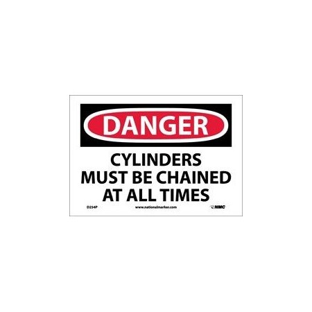 Nmc DANGER, CYLINDERS MUST BE, D254P D254P